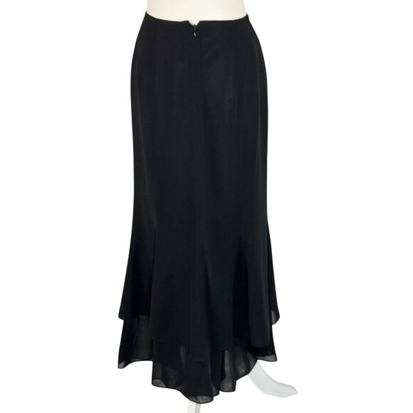 Adrianna Papell Size 6 Woman Skirt Elegant Design Black Evening Essentials High- - Picture 2 of 6